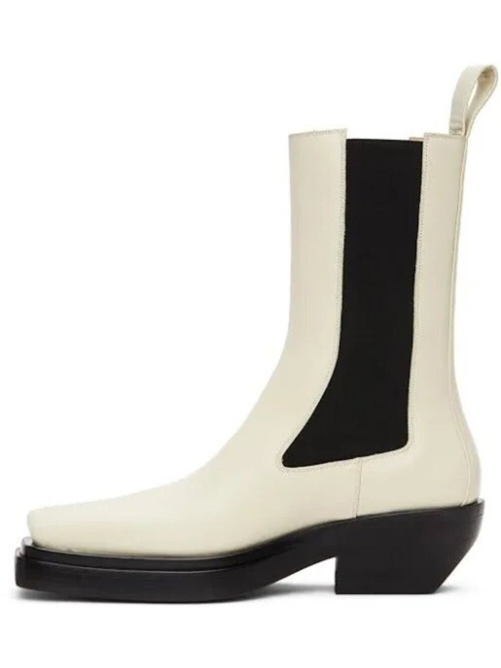 NEW BOTTEGA VENETA BOOTS CHELSEA Off-white Sz 37.5 100% Authentic “The Lean”